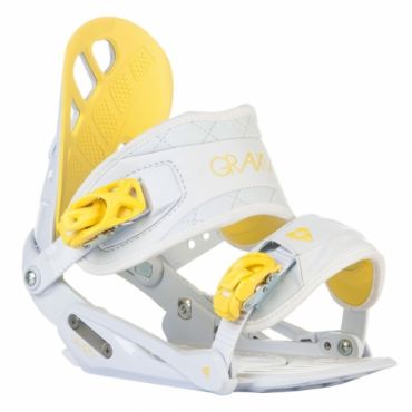 Dámské snowboardové vázání Gravity G1 Lady white/yellow bílé/žluté