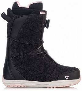 Dámské snb boty Gravity Aura Atop black denim/pink s kolečkem - VÝPRODEJ