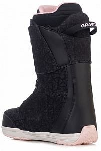Dámské snb boty Gravity Aura Atop black denim/pink s kolečkem - VÝPRODEJ