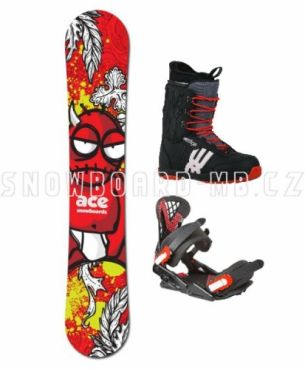 Snowboardový komplet Ace Joker s vázáním a botami
