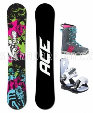Dámský snowboard komplet Ace Monster, levné snowboardy