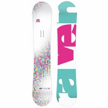 Dětský dívčí snowboard Raven Pearl white junior