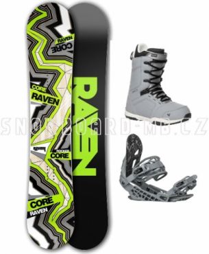 Pánský snowboardový komplet Raven Carbon s botami Gravity