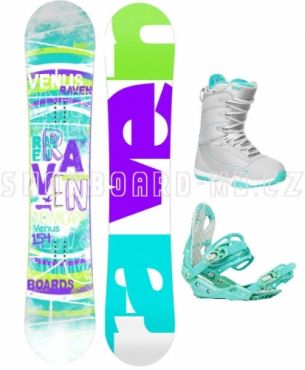 Dámský snowboardový komplet Raven Venus tyrkysová, fialová