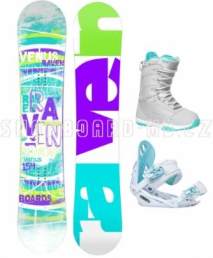 Dámský snowboard komplet Raven Venus, dámské snb sety s botami