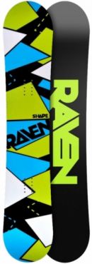 Pánský snowboard komplet Raven Shape black/blue s vázáním a botami Woox - výprodej