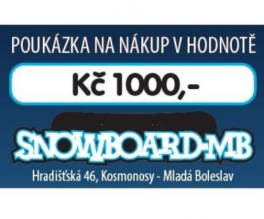 Dárkový kupón na nákup v hodnotě Kč 1000,-