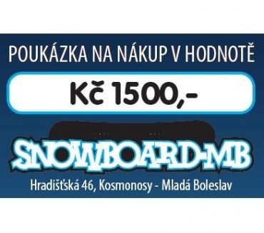 Dárková poukázka na nákup v hodnotě Kč 1500,-