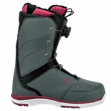 Dámské snb boty Flow Onyx Coiler slate/ruby BOA kolečko