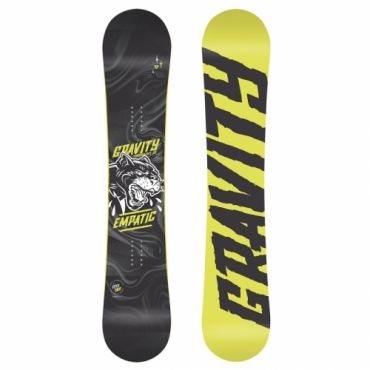 Snowboardový komplet Gravity Empatic yellow s botami Beany