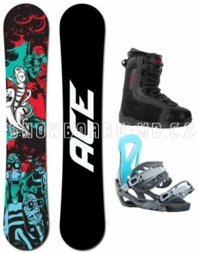 Snowboardový komplet Ace Villain pro začátečníky a mírně pokročilé