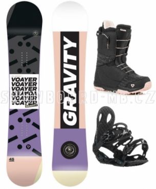 Dámský snowboardový komplet Gravity Voayer s rychlým utahováním bot