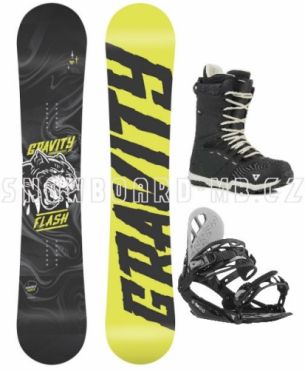Juniorský snowboardový komplet Gravity Flash pro chlapce od 10 let