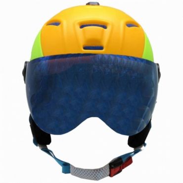 Přilba se sklápěcím štítem Haven Doppio fluo uni na lyže a snowboard