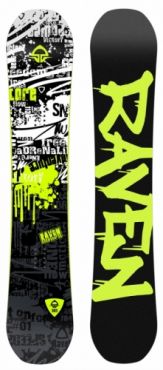 Snowboard Raven Core, univerzální twin tip snb