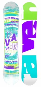 Snowboardový komplet dámský Raven Venus s vázáním a botami Gravity white/mint