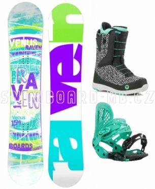 Dámský snowboardový set Raven Venus s botami Fast Lace