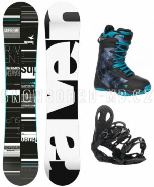 Dámský snowboardový komplet Raven Supreme black/blue