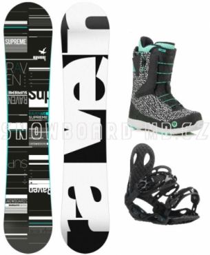 Dámský snowboardový set Raven Supreme (rychlostahovací boty)