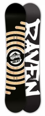 Snowboard komplet Raven Relict s vázáním a botami Gravity