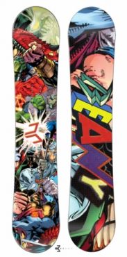 Dětský a juniorský snowboard Beany Heropunch s komiksem