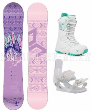 Dámský snowboard komplet Beany Spirit white