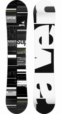 Snowboard komplet Raven Supreme black s vázáním SP Fastec