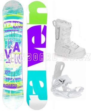 Dámský snowboard komplet Raven Venus s vázáním SP Fastec
