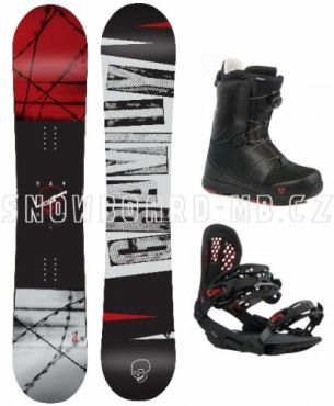 Snowboard komplet s rychlozapínacími botami Gravity Bandit 2019/2020