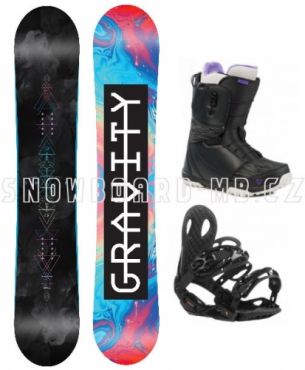 Dámský snowboard komplet Gravity Sublime 2019/20 s botami s rychlým utahováním