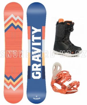 Dámský twintip freestyle/allmountain snowboard komplet Gravity Thunder 2019/20