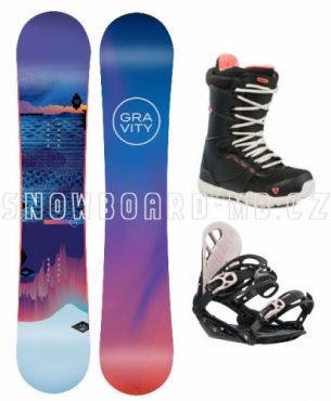 Dámský snowboard komplet Gravity Voayer 2019/20