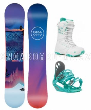 Dámský snowboardový komplet Gravity Voayer s botami Bliss