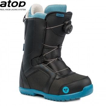 Dětské boty na snowboard Gravity Micro Atop black s utahováním kolečkem