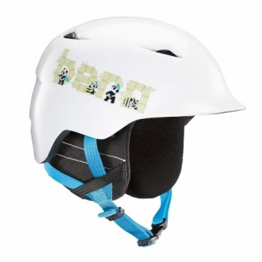Dětská snb helma Bern Camino  satin white panda logo