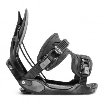 Snowboardové vázání s otevírací patkou Flow Alpha black