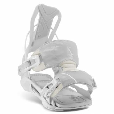 Dámské vázání na snowboard s otevírací patou Flow Mayon platinum grey