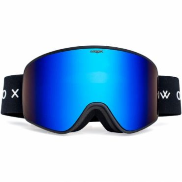 Lyžařské a snowboardové brýle s modrým sklem Woox Opticus Temporarius Dark/Blu 