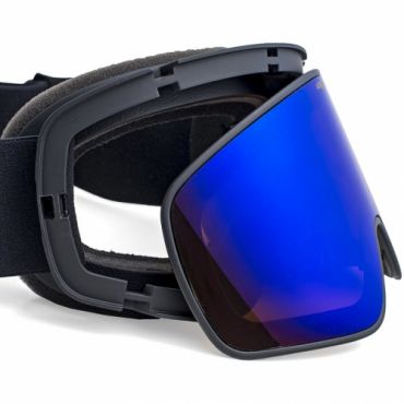 Lyžařské a snowboardové brýle s modrým sklem Woox Opticus Temporarius Dark/Blu 