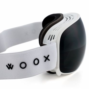 Snowboardové a ski brýle Woox Opticus Opulentus White/Ble tmavě černé sklo