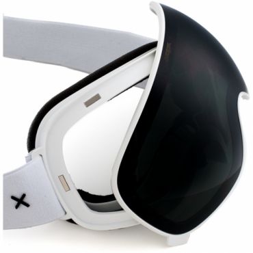 Snowboardové a ski brýle Woox Opticus Opulentus White/Ble tmavě černé sklo