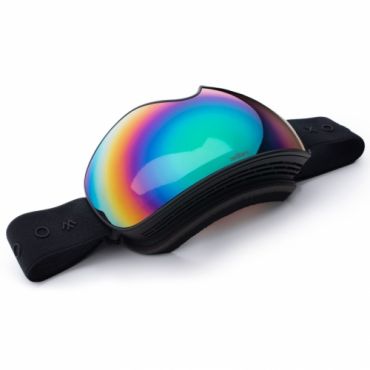 Snowboardové a lyžařské brýle Woox Opticus Opulentus Dark/Gre barevné sklo a černý psek