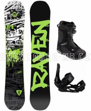 Allmountain snowboard komplet Raven Core s botami s Boa utahováním