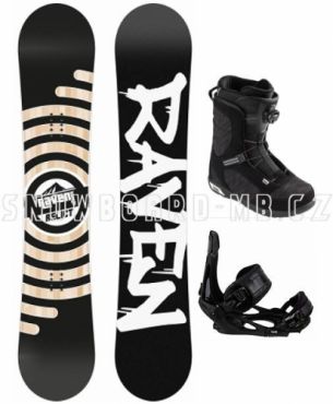 Snowboard komplet Raven Relict s vázáním Head a botami s utahováním Boa