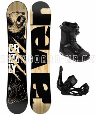 Pánský SNB komplet Raven Grizzly s vázáním a botami Head se stahováním kolečkem Boa