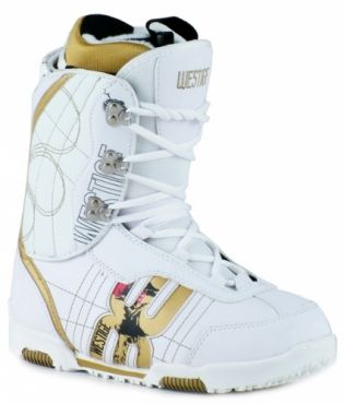 Malé dámské nebo dívčí snowboardové boty Westige Hard white/bílé