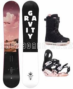 Dámský snowboard komplet Gravity Electra (boty s utahováním kolečkem Atop)