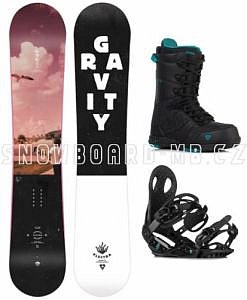 Dámský snowboardový komplet Gravity Electra a černé boty