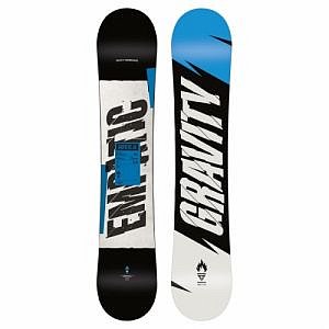 Dětský snowboard Gravity Empatic Junior black/blue, chlapecké snowboardy