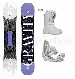 Komplet Gravity Trinity s botami se systémem utahování Atop v bílé barvě